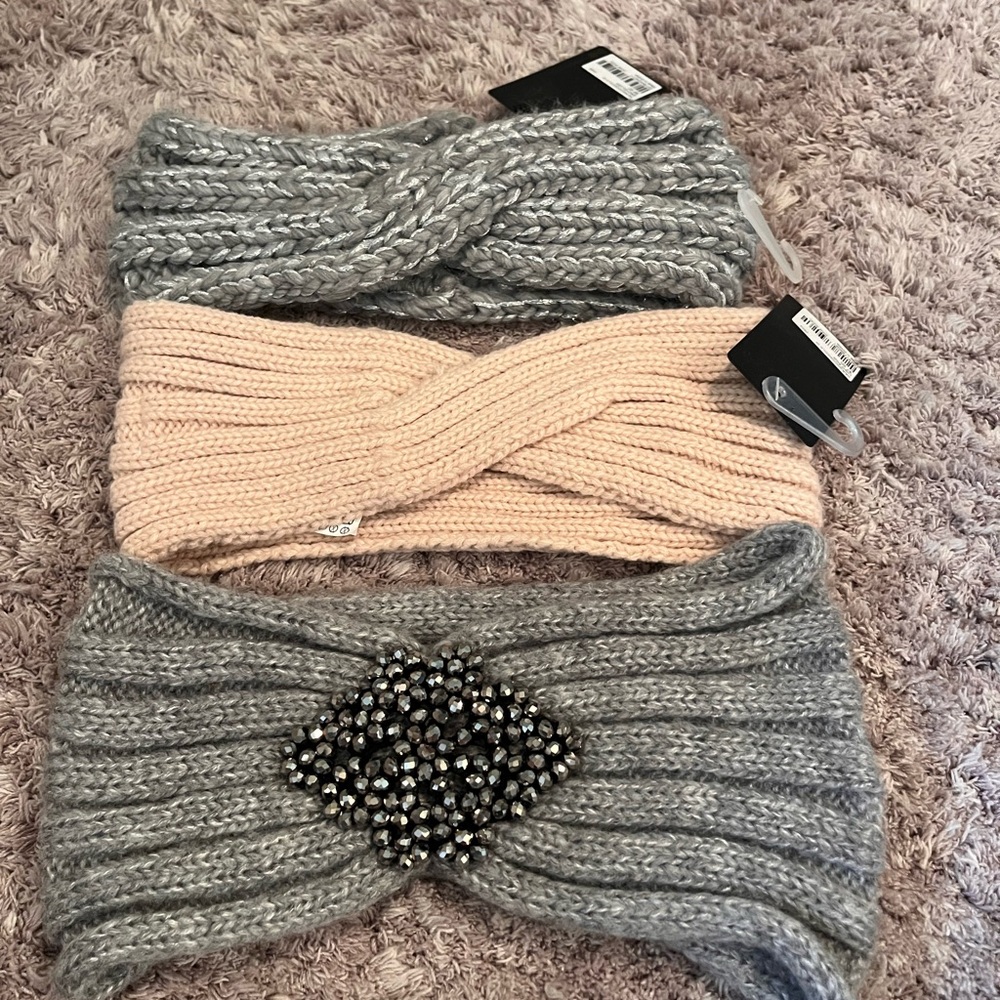 Forever 21 Set of Three Knit Winter Headbands